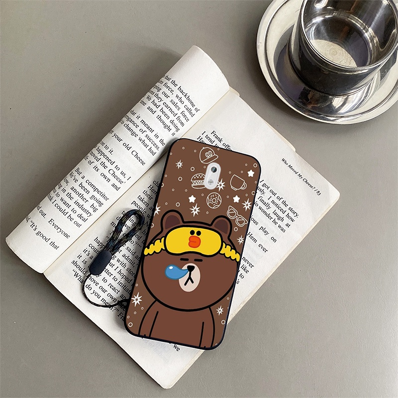 Nokia 3 Casing Brown Bear Cartoon Shockproof Phone Case