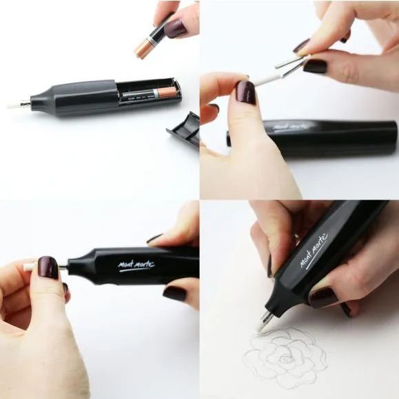 Bộ gôm tẩy điện Mont Marte 5mm