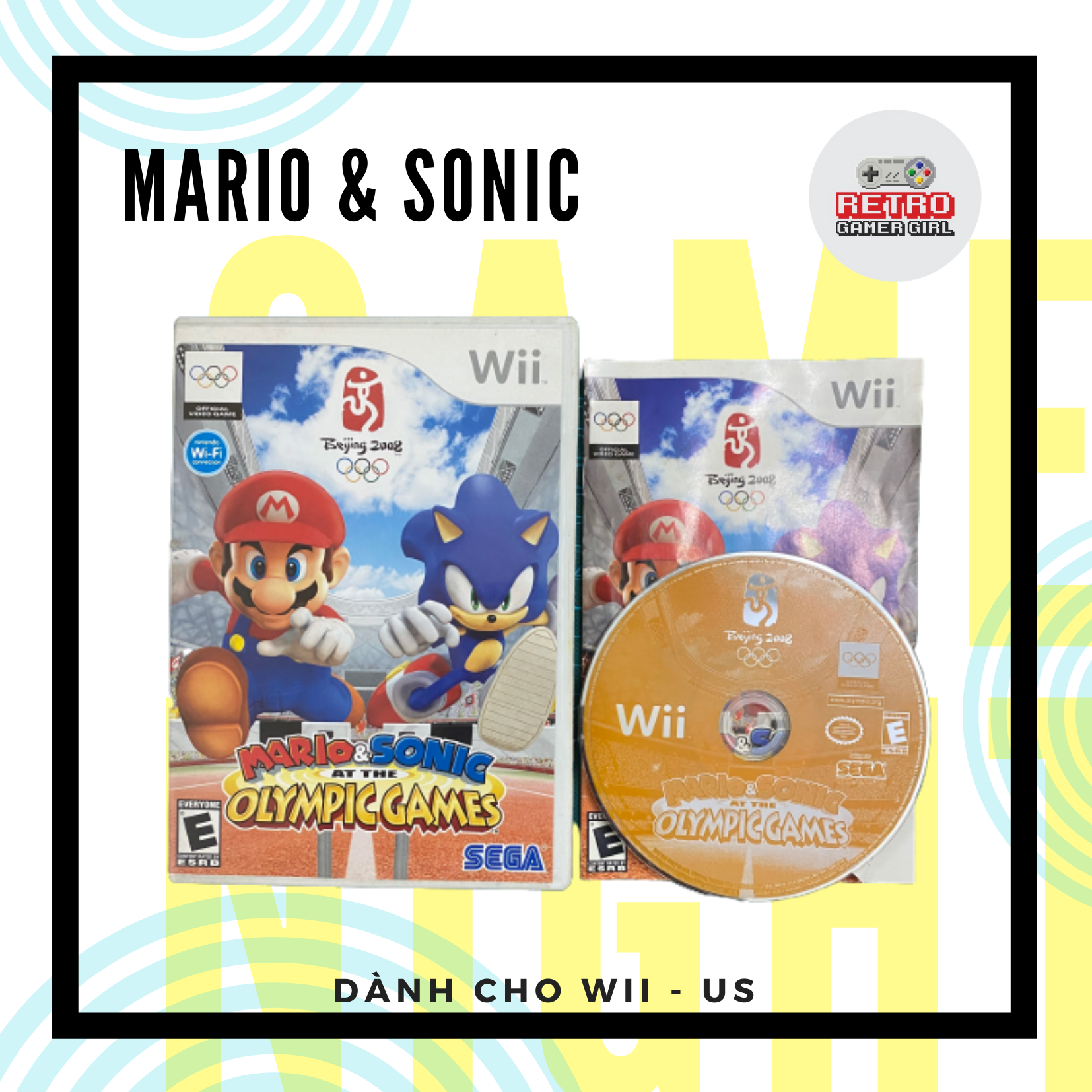 Đĩa game Mario & Sonic at the Olympic Games Wii hệ US