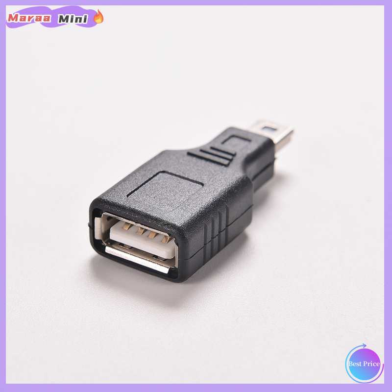 Maraa network usb 2.0 a female to mini usb b 5 pin male cord cable hub adapter