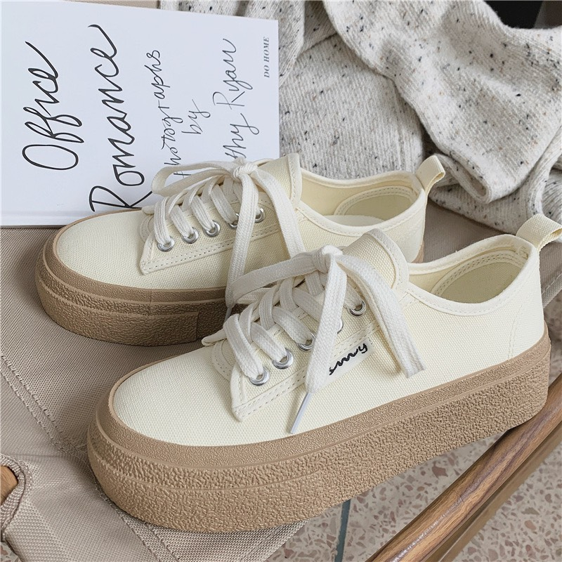 [SIÊU SALE NĂM MỚI] [FREESHIP + VOUCHER] Giày thể thao nữ học sinh vải canvas Camille