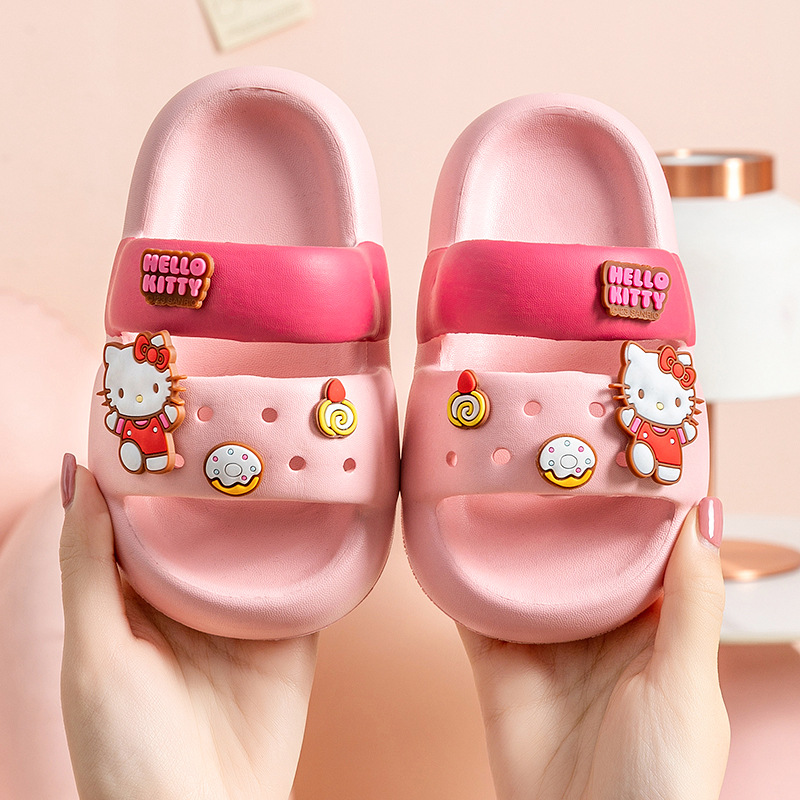 IQANGEL Children's slippers for boys and girls, parent-child indoor home non-slip slippers