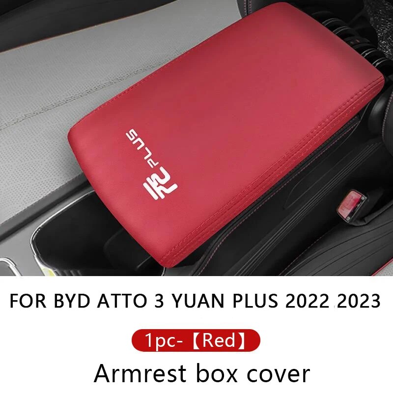 Car Storage Box Anti-Scratch Leather Center Console Armrest Cover For BYD  Act 3 Yuan Plus 2022 Auto Modified Accessories