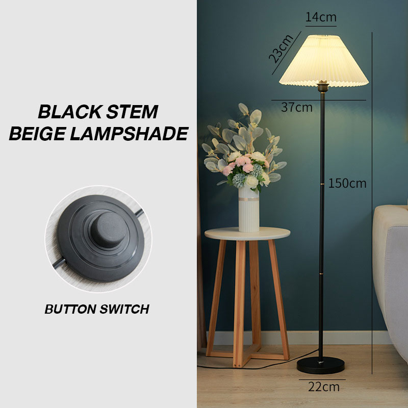ZUOGUAN Floor lamp ins-style modern simple bedroom study living room bedside net red standing table lamp hotel hotel room lamp