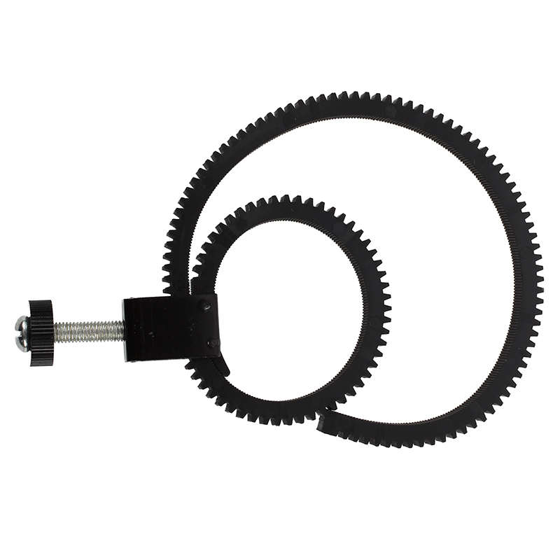Adjustable Flexible Lens Follow Focus Gear Ring Belt for DSLR Camcorder Camera Black thumbnail