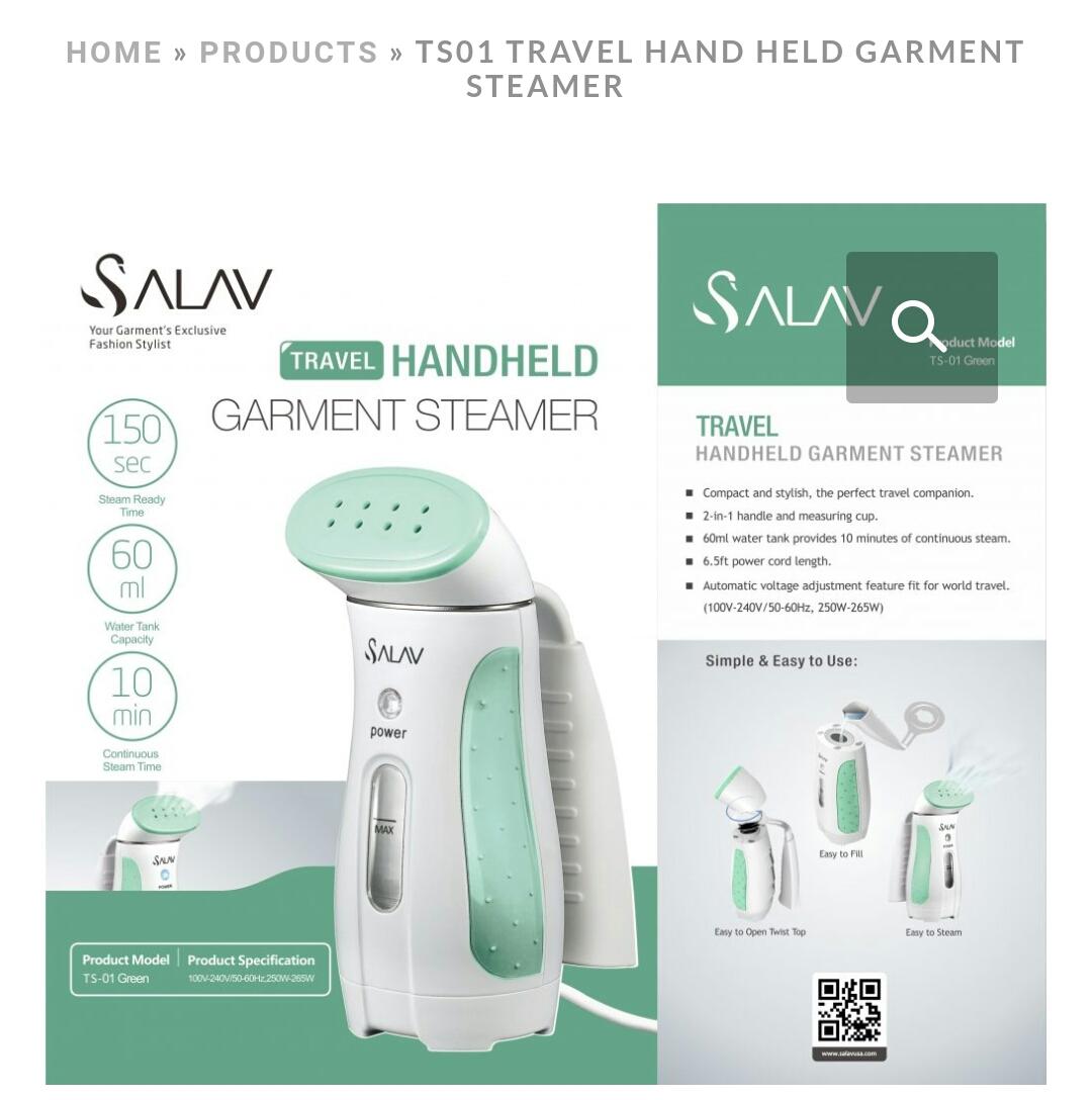 salav travel garment steamer