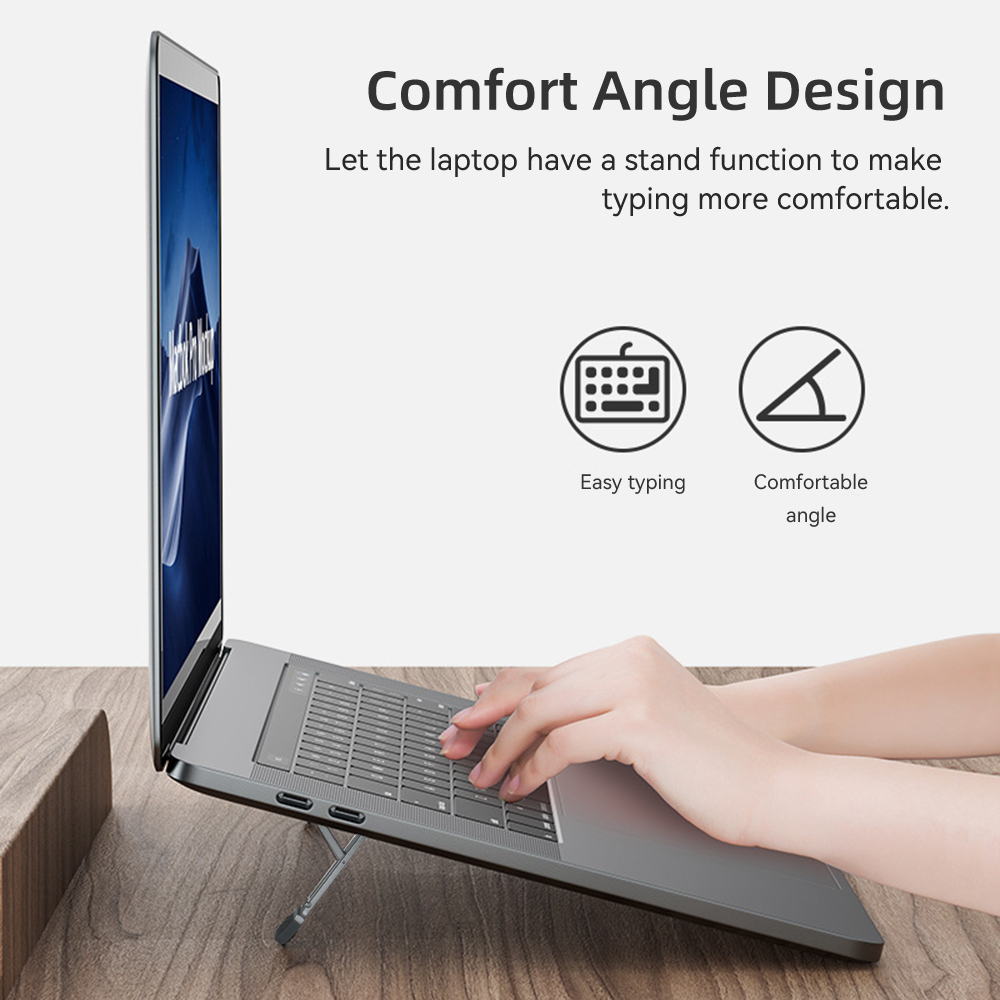 Kebigumei mini laptop xoay lật đứng máy tính xách tay di động hỗ trợ đế đui đèn có thể điều chỉnh Riser khung làm mát phổ quát cho máy tính xách tay máy tính bảng