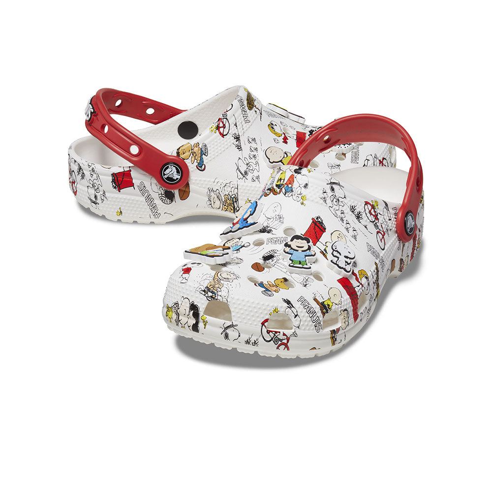 Giày Clog Unisex Crocs Peanuts Classic - White