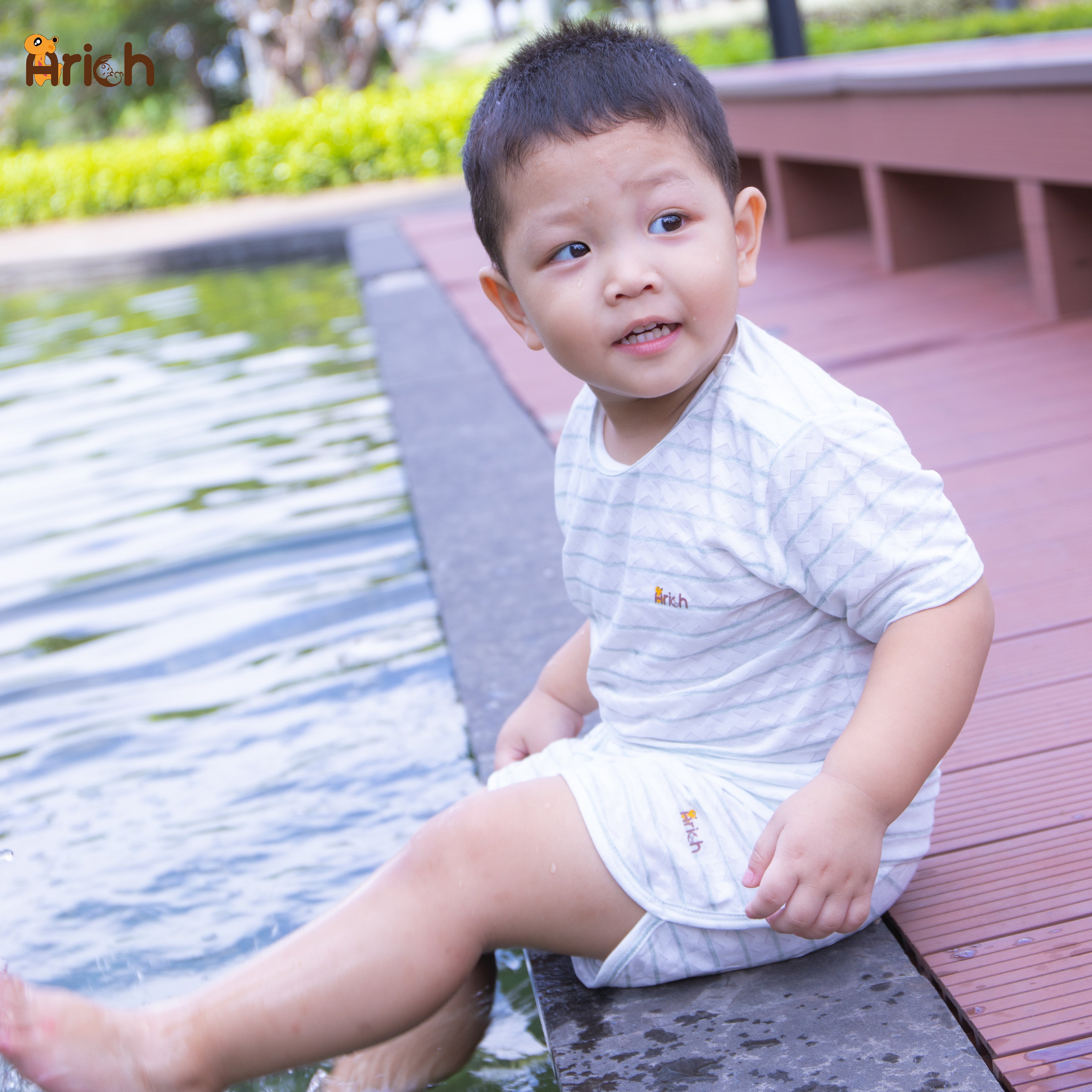 Bộ cài vai thể thao vải sợi tre Arich