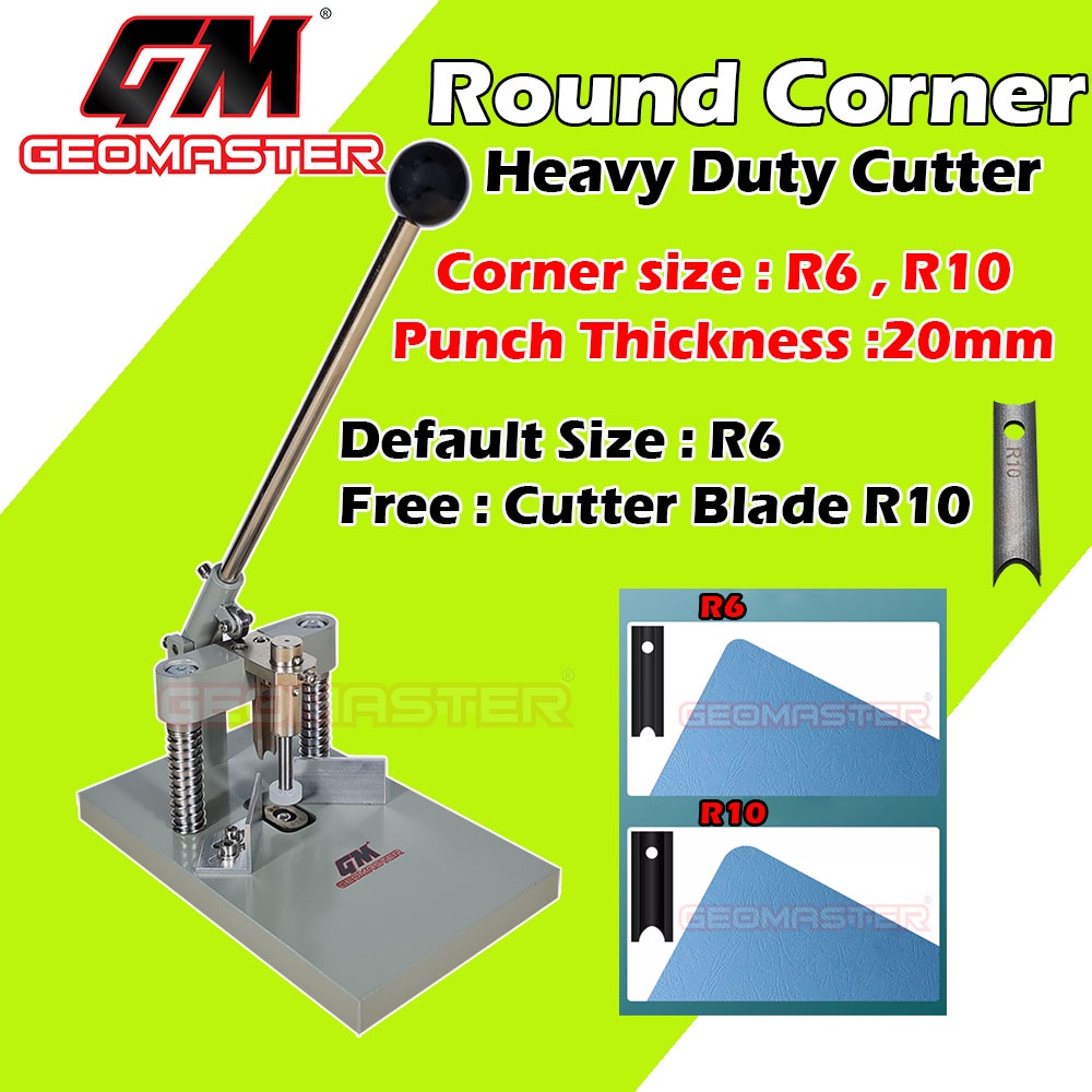 Geomaster Heavy Duty Round Corner cutter machine/ paper cutter/round