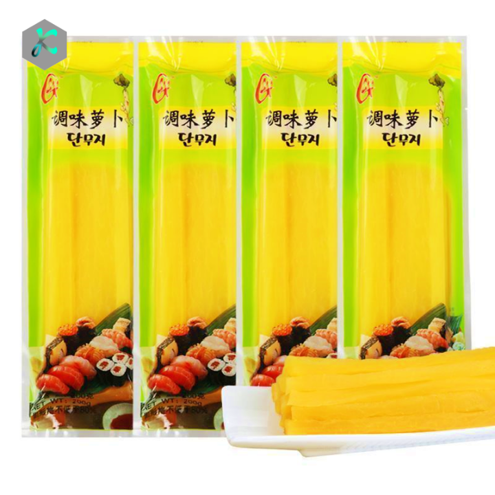 [ Sushi ] Củ cải muối vàng 200Gr dạng sợi làm Sushi, Kimbap