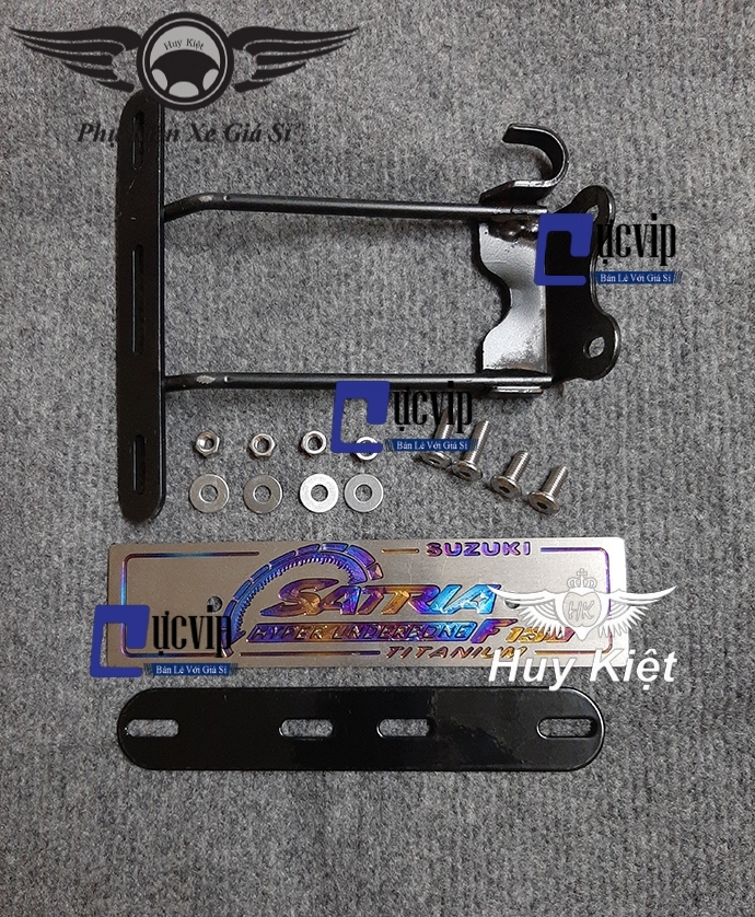 [HCM]Full Bộ Bảng Tên Satria Nhôm Titan VIP Tặng Kèm Pat Và Ốc Inox Thái MS1770