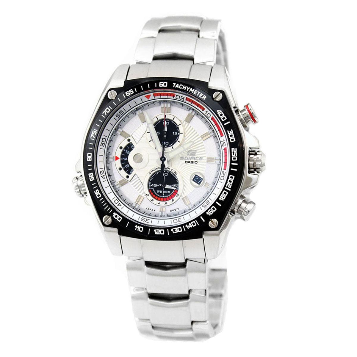 casio edifice white face