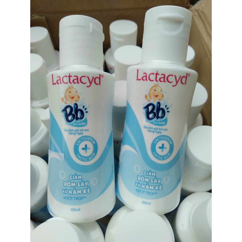 Sữa tắm gội cho bé LACTACYD BB 60ML