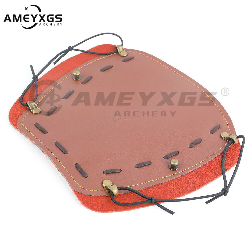 AMEYXGS Cowhide Arm Guard Cow Leather Forearm Hand Protector Gear Bow