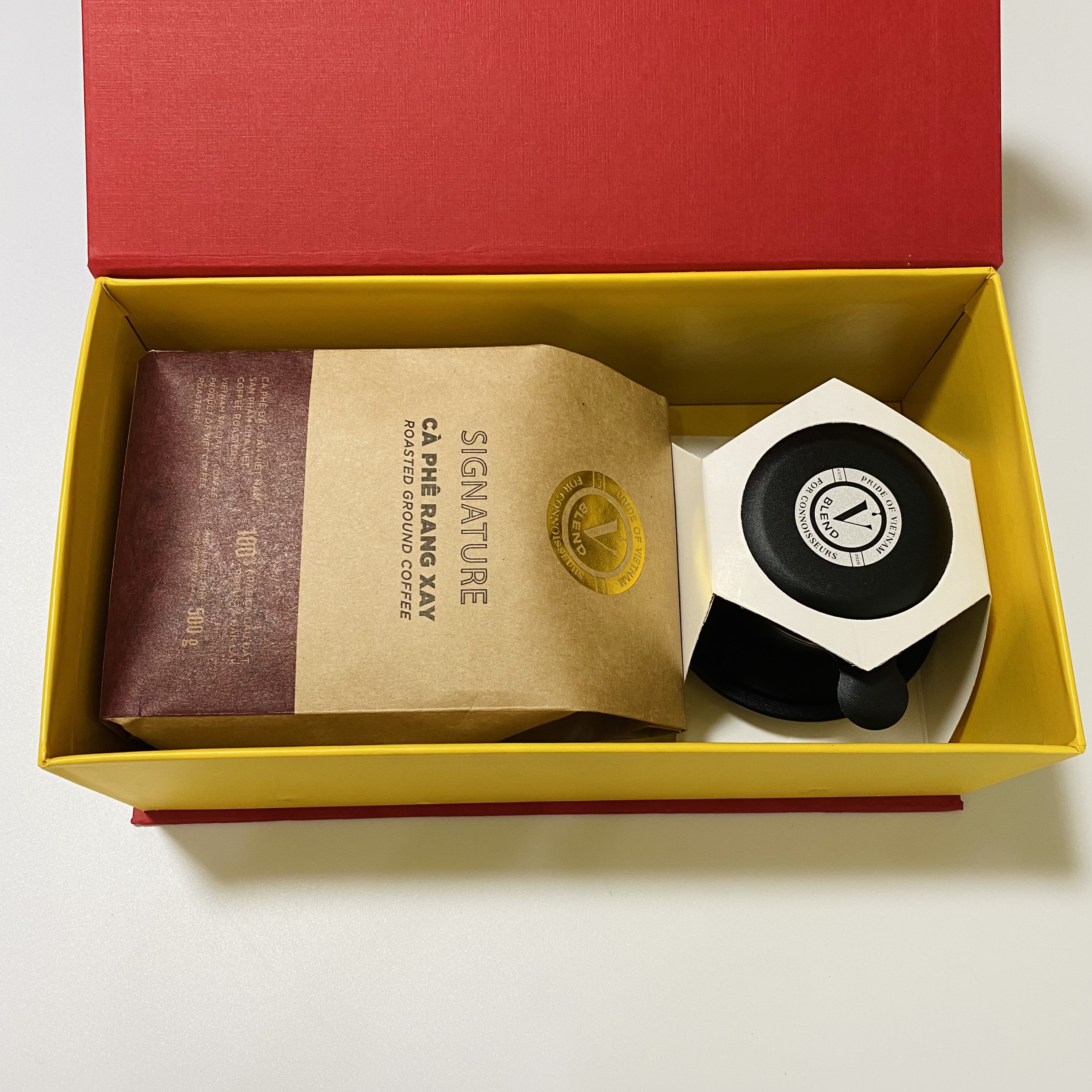 [QUÀ TẶNG - V BLEND GIFT 500G] - CÀ PHÊ PHA PHIN 500G - PHIN CAO CẤP - V BLEND CAFÉ - CÀ PHÊ BỘT