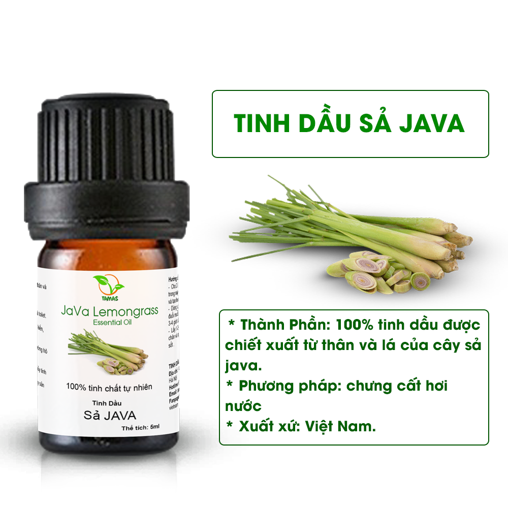 Tinh dầu sả java 5ml - TAMAS chai nhỏ giá dùng thử