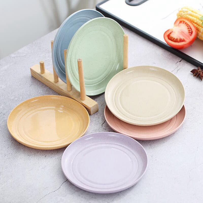 SET 6 ĐĨA LÚA MẠCH Đĩa Lúa Mạnh SIÊU XINH Chất Liệu Lúa Mạch An Toàn Cho Sức Khoẻ
