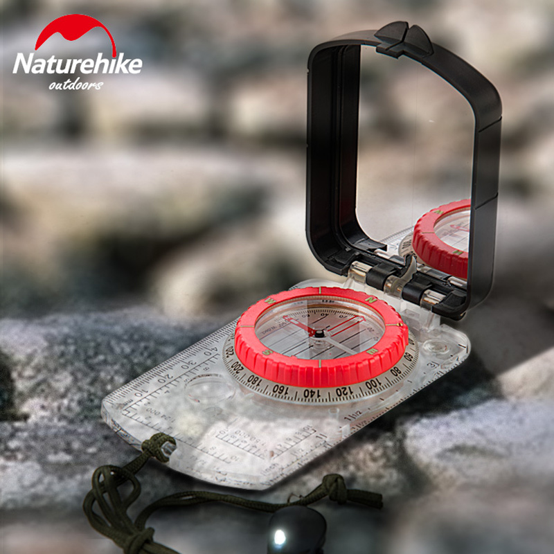 Luminous Compass 【58cf904a】Hike Luminous Compass With Mirror Light Durable Anti-shock ...
