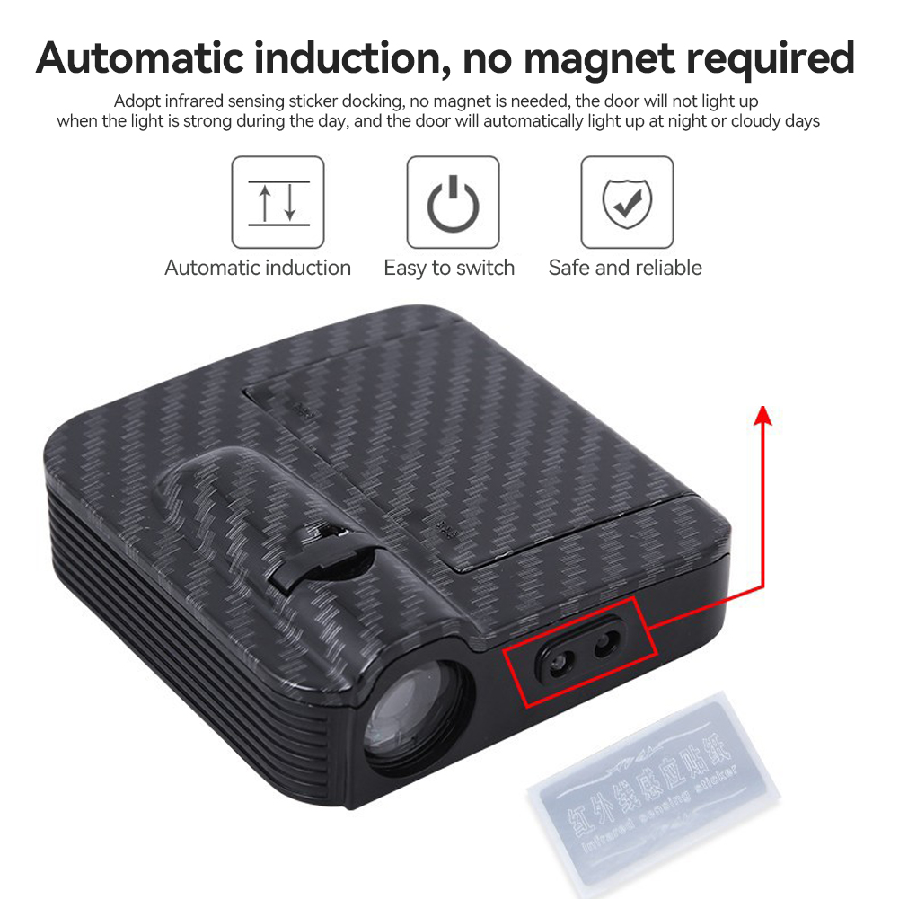 FG 2Pcs/4Pcs Car Door Projector LED Angel Wings Courtesy Shadow Lights Wireless Lamp Accessories Vehicle. 
