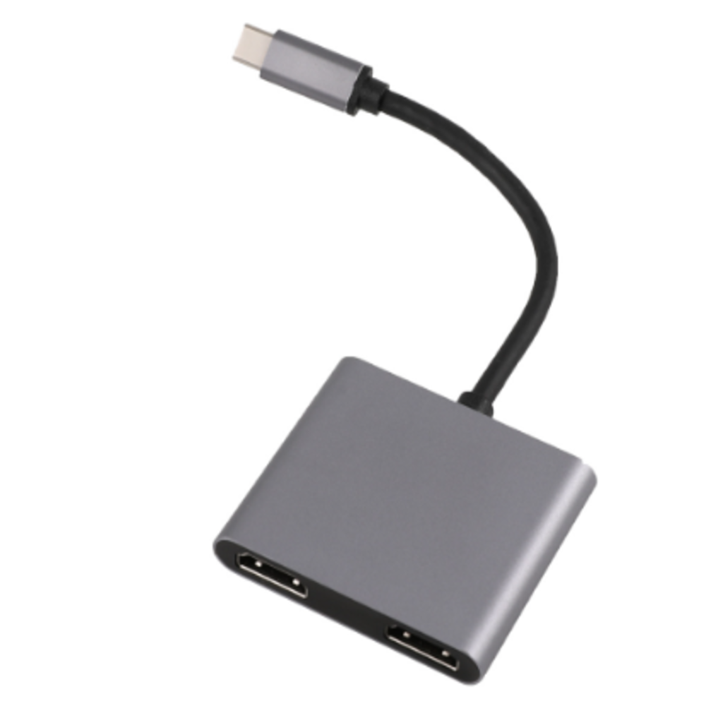 Cáp chuyển hub type c  4 in 1 USB Type-c ra 2 cổng HDMI/HDMI