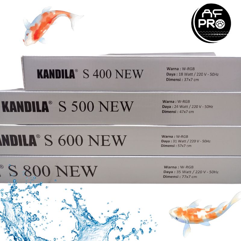 LAMPU LED AQUARIUM LED KANDILA S 400, 500, 600, 800 NEW WRGB