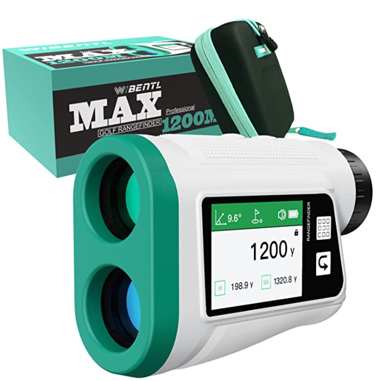 WIBENTL Range Finder, WIBENTL 1200Y 6X Golf Rangefinder with Slope