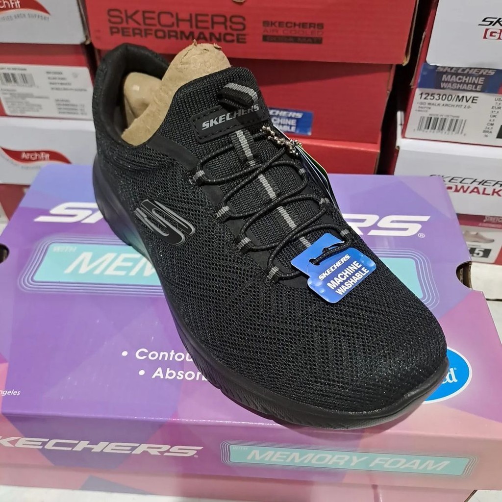 Memory Foam Skechers 52811 Bbk Skechers Shoes Skechers Summits