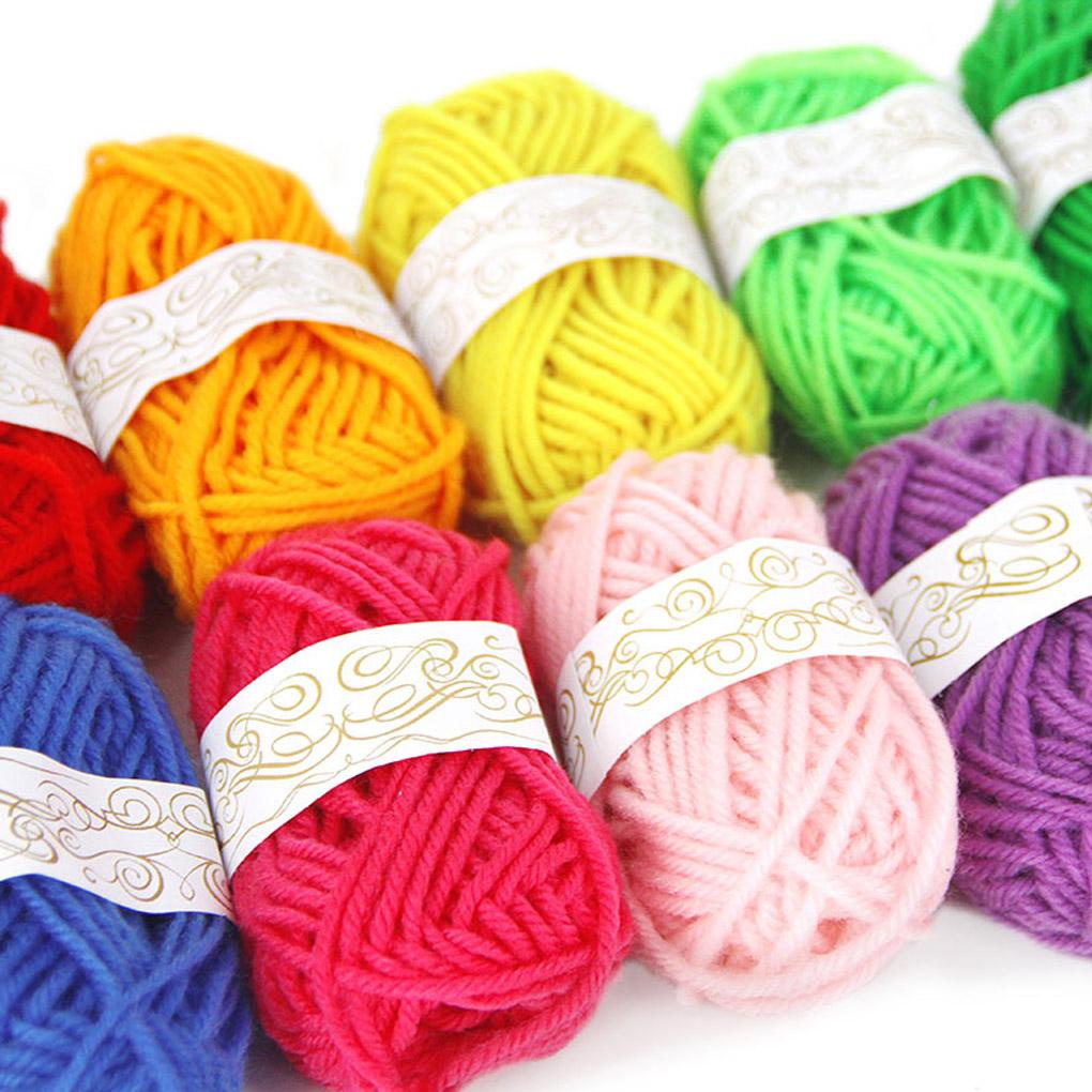 Set 12 Cuộn Len Đan Thủ Công Nhiều Màu Sắc