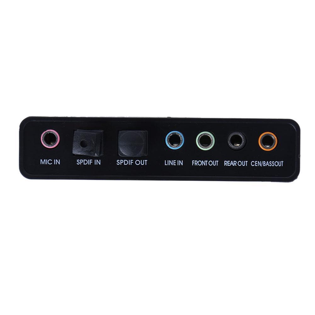 Card âm thanh box 5.1 USB 6CH + Optical audio (Xanh)