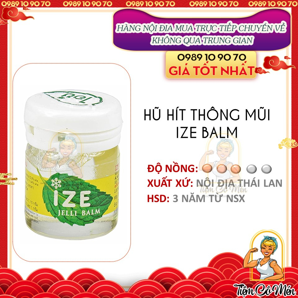 Dầu gió hít thông mũi bạc hà - ize jelli balm - rất được ưa chuộng tại thái lan