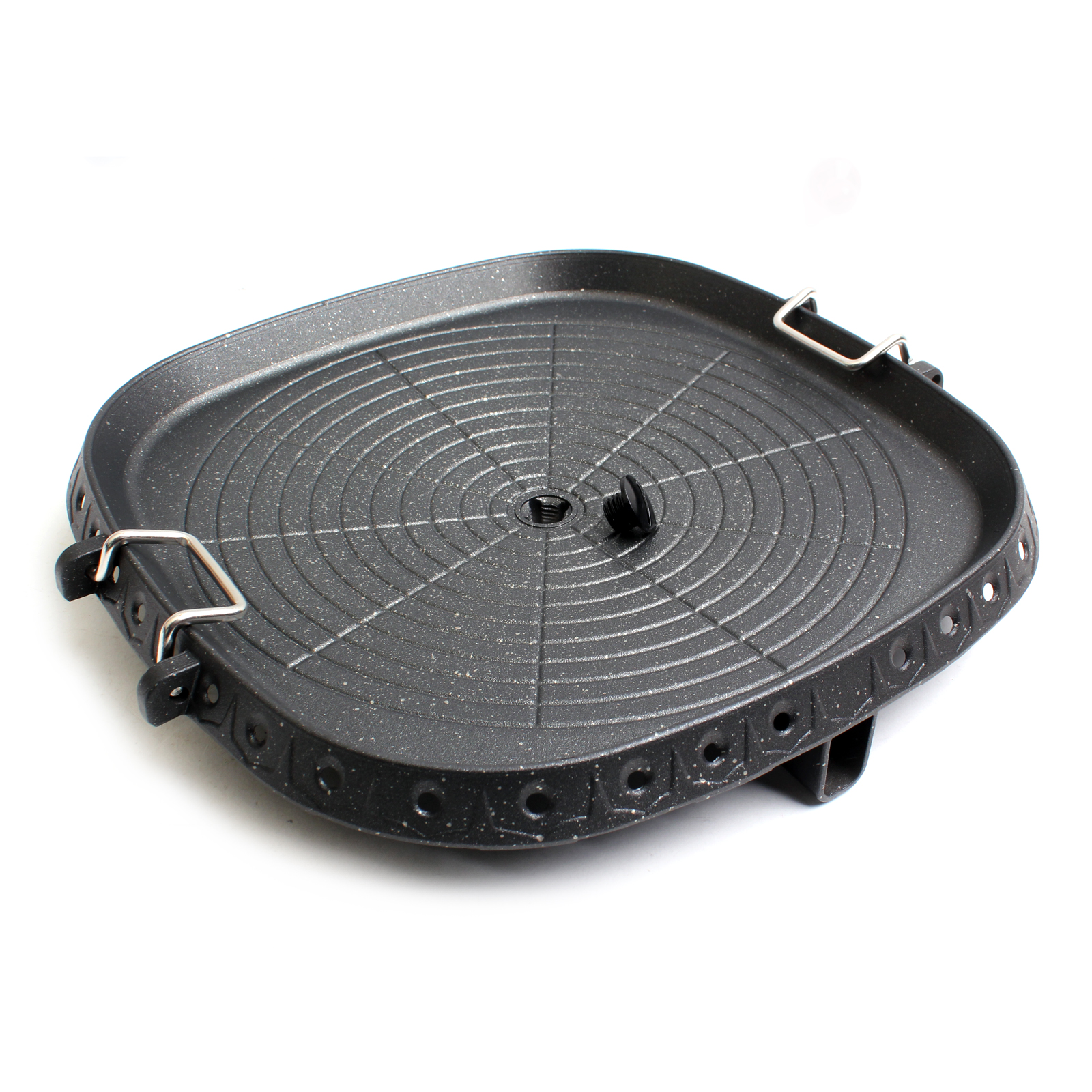 Korean BBQ Stone Grill Ribs Pork Belly Grill Pan Square 32cm Made in