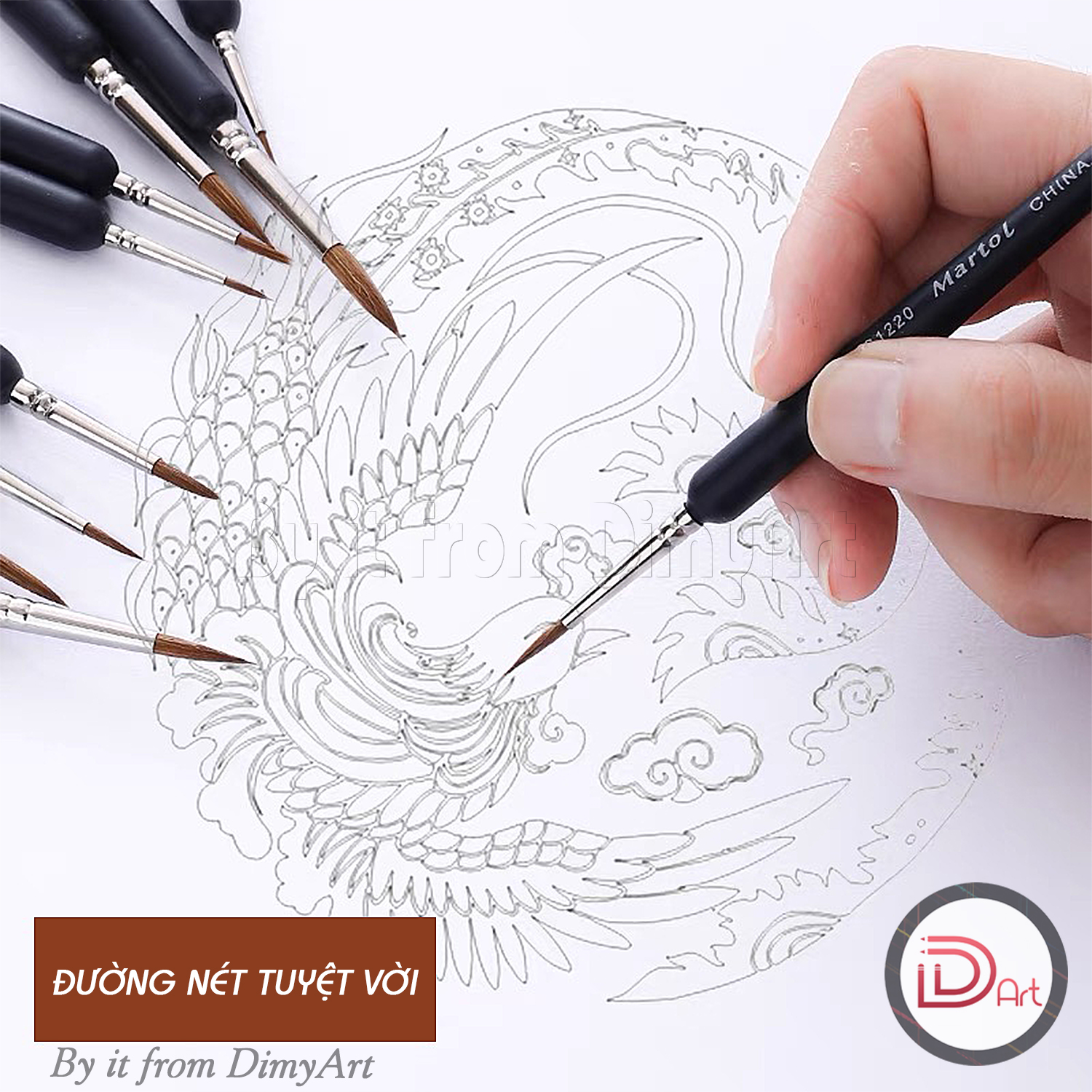 [HCM]Cọ đi nét cọ tỉa MARIEs Martol