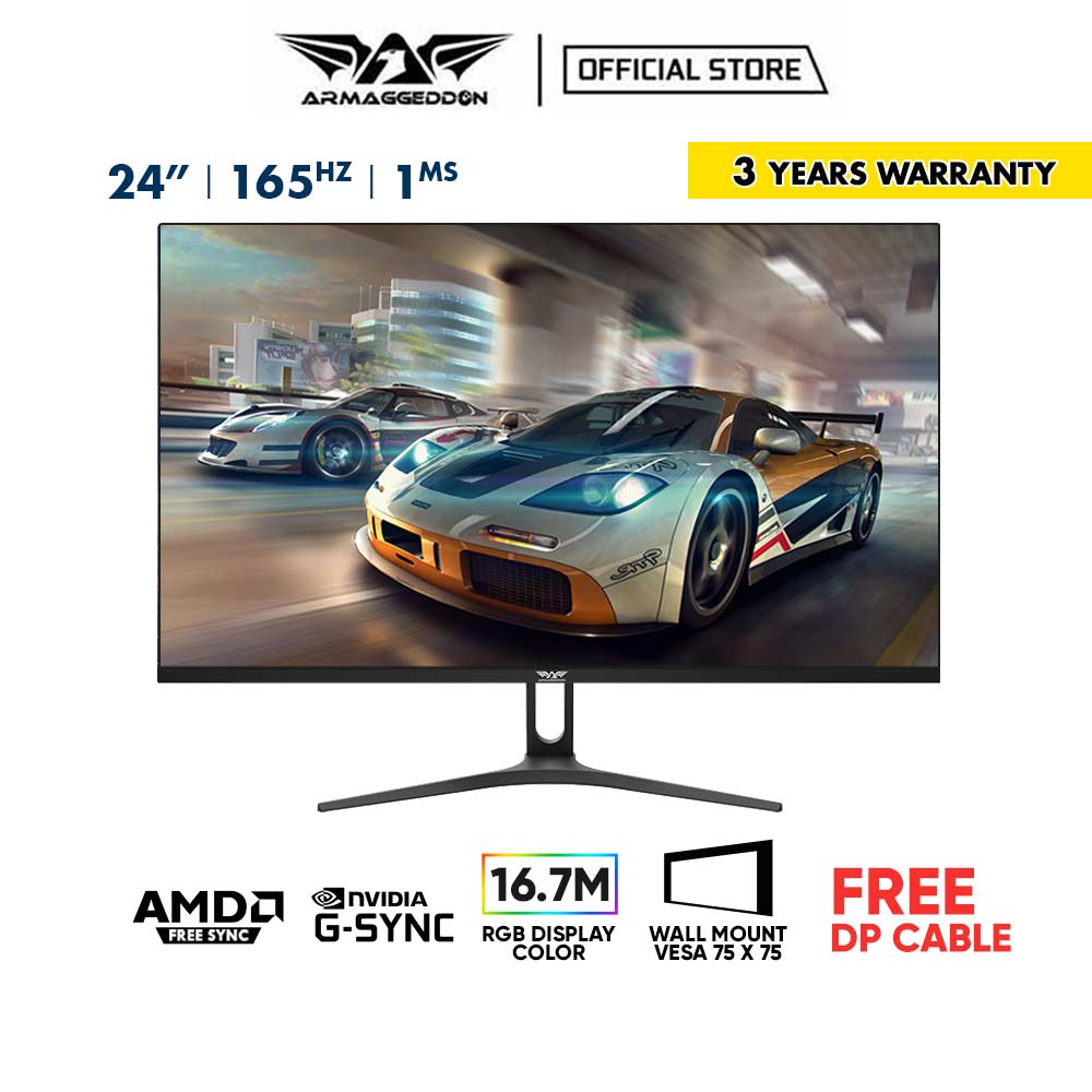Armaggeddon 24" 165Hz 1Ms Gaming Monitor XF24HD (3 Years Warranty) Lazada