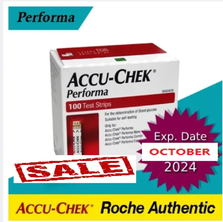 Accu Chek performa test strips 100 Diabetes Glucose Test Strips expiry