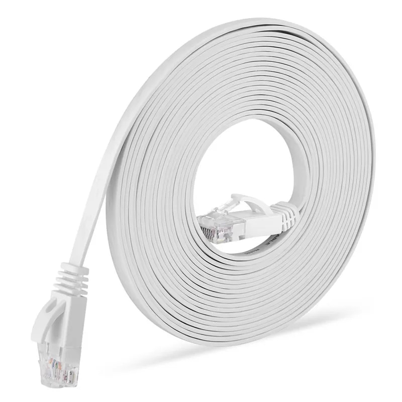 RJ45 Category 6 Flat Ethernet Patch Internet Cable Gigabit CAT6 Oxygen Free Copper Network Cord Jumper