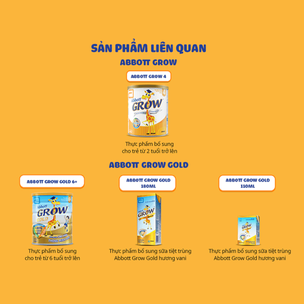 Sữa bột Abbott Grow 3+ 800g/lon cho trẻ từ 3-6 tuổi