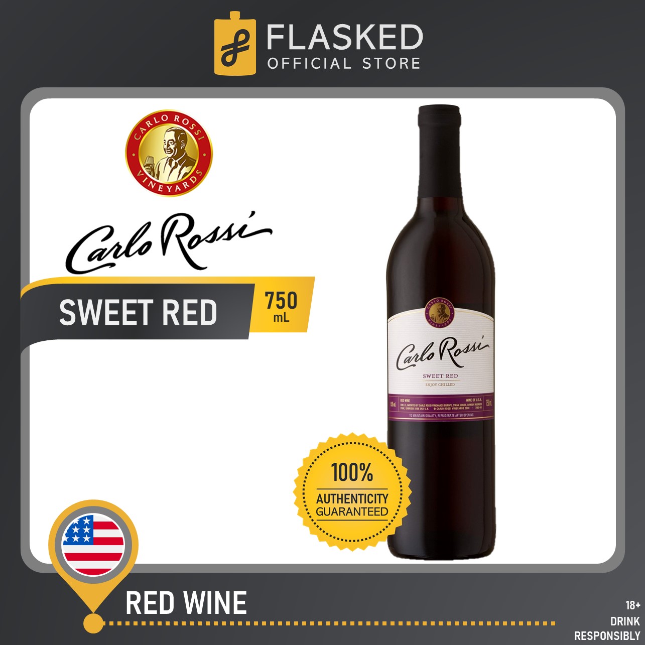 Carlo Rossi Sweet Red Wine 750mL Lazada PH