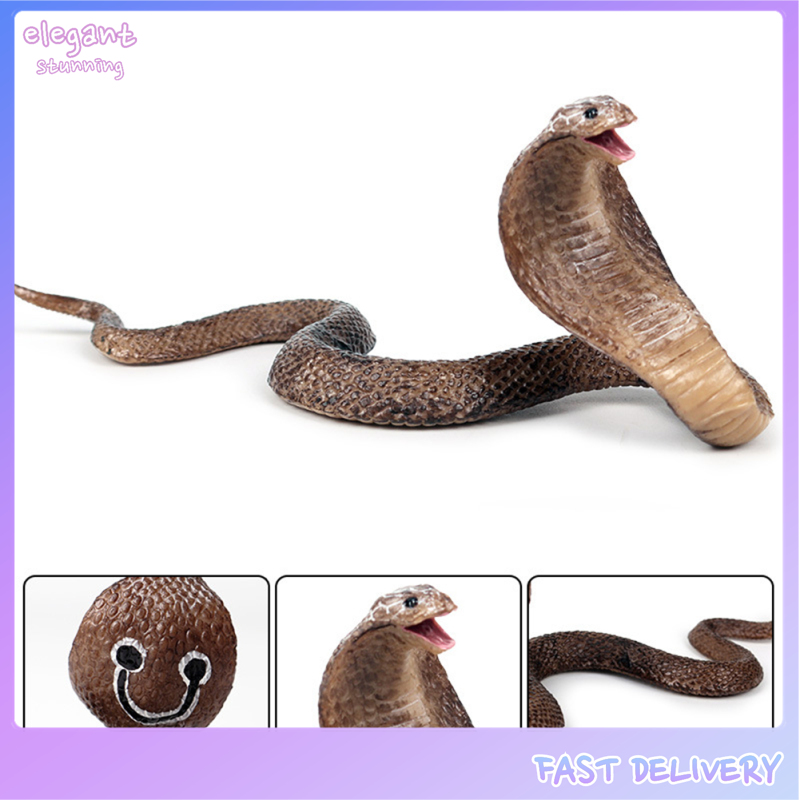 elegantstunning Simulation Snake Toys Halloween Tricky Realistic Python Wild Animal Model Ornaments Scary Snake Toys