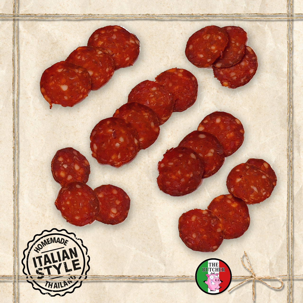 Homemade PEPPERONI Salami ซาลามี่ช่างฝีมือ Italianstyle cured