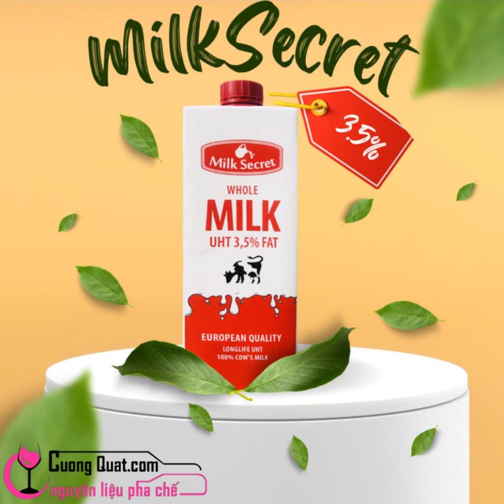 Sữa Tươi Tiệt Trùng Không Đường SecRet 3.5% FAT