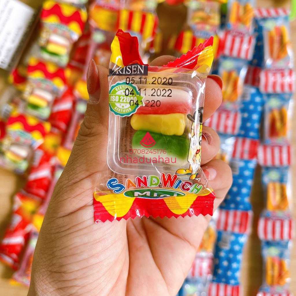 [Lốc 60 cái] Kẹo dẻo Gummy Mini Risen USA