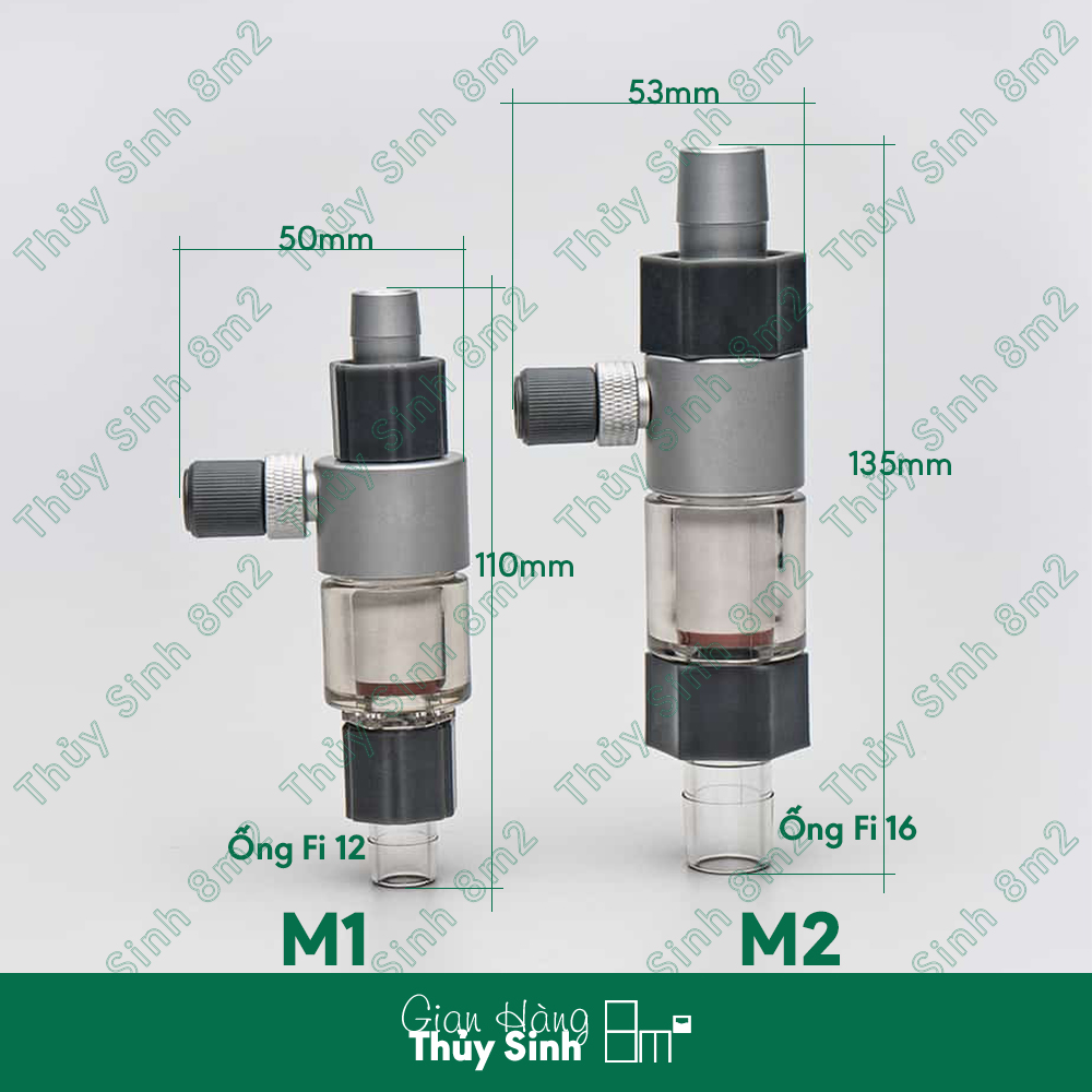 Trộn CO2 QANVEE Out-tank Atomizer Cho Hồ Thủy Sinh - 8m2