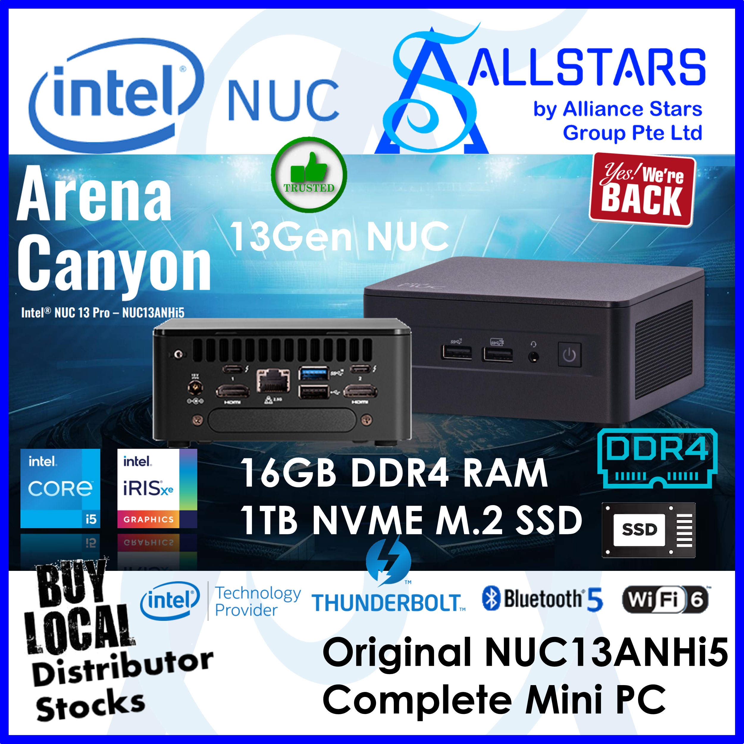 Intel nuc 13 Pro ミニPC Core i5-1340P 16GB