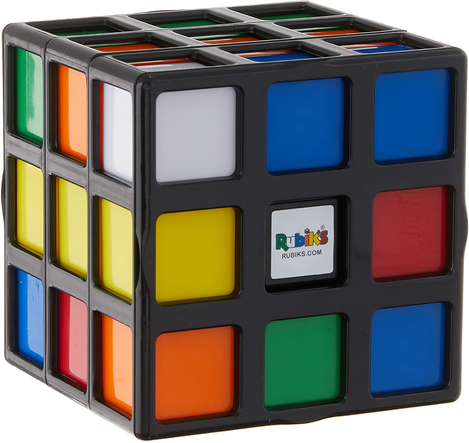 Gioco Rubik's Cage – Sfida Strategica Per 2-4 Giocatori, 7+ Anni – Allinea 3 Cubi Dello Stesso Colore