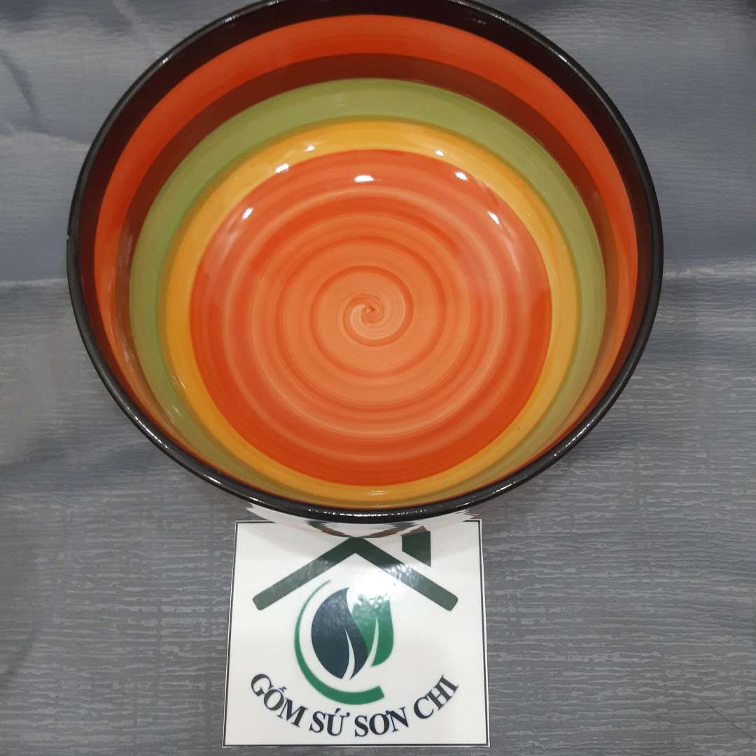 Tô gốm sứ cầu vòng ăn cơm, canh, soup (có 3 size)