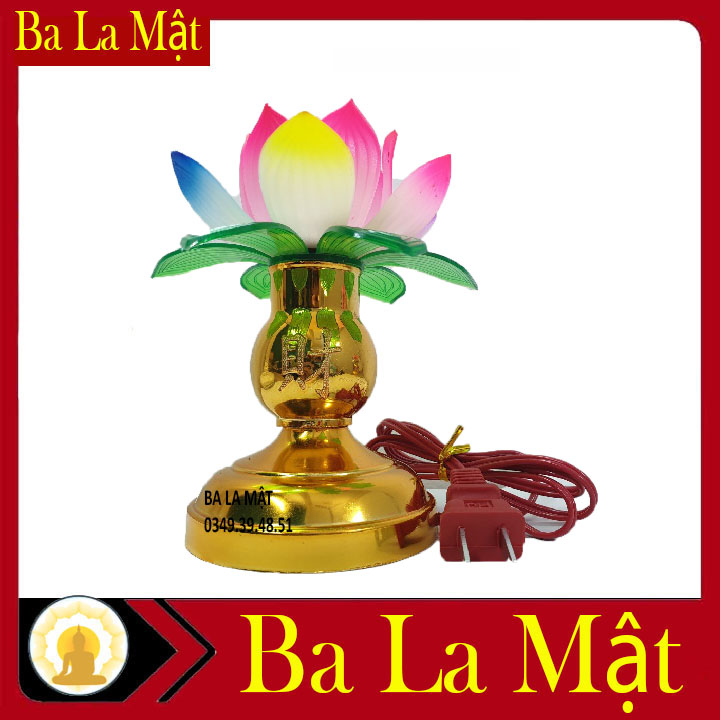 Đèn Hoa Sen Để Bàn Thờ Bằng Nhựa ( Ba La Mật Shop )