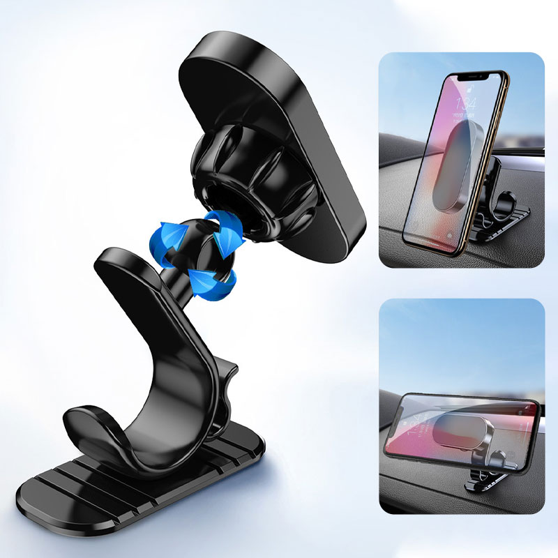 Magnetic Phone Holder 360° Rotation Multifunction Car Mount for Dashboard Desk