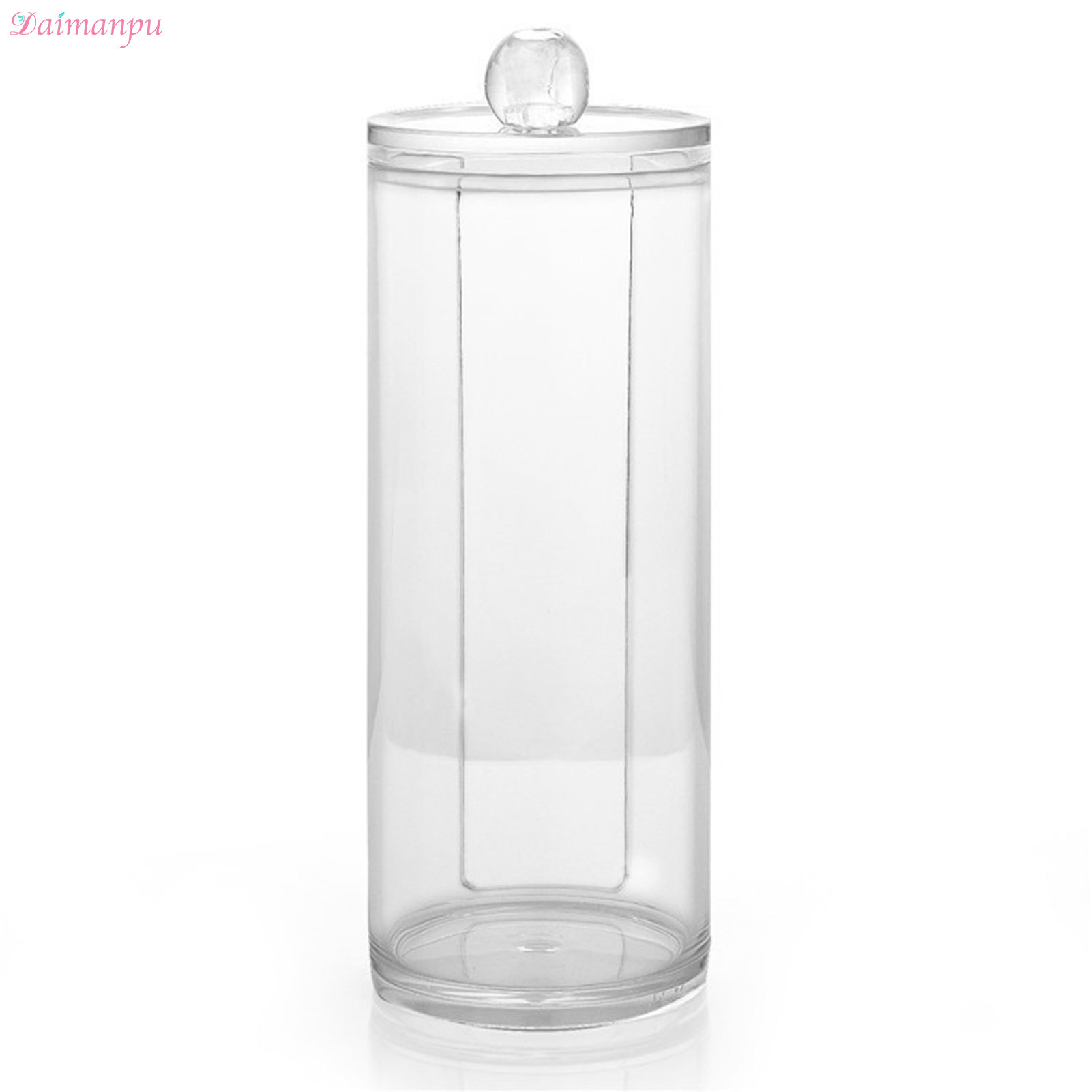 Daimanpu Cotton Pads Organizer Lidded Box Space Saving Makeup Holder Container for Friend Family Neighbors Gift DBS-MY