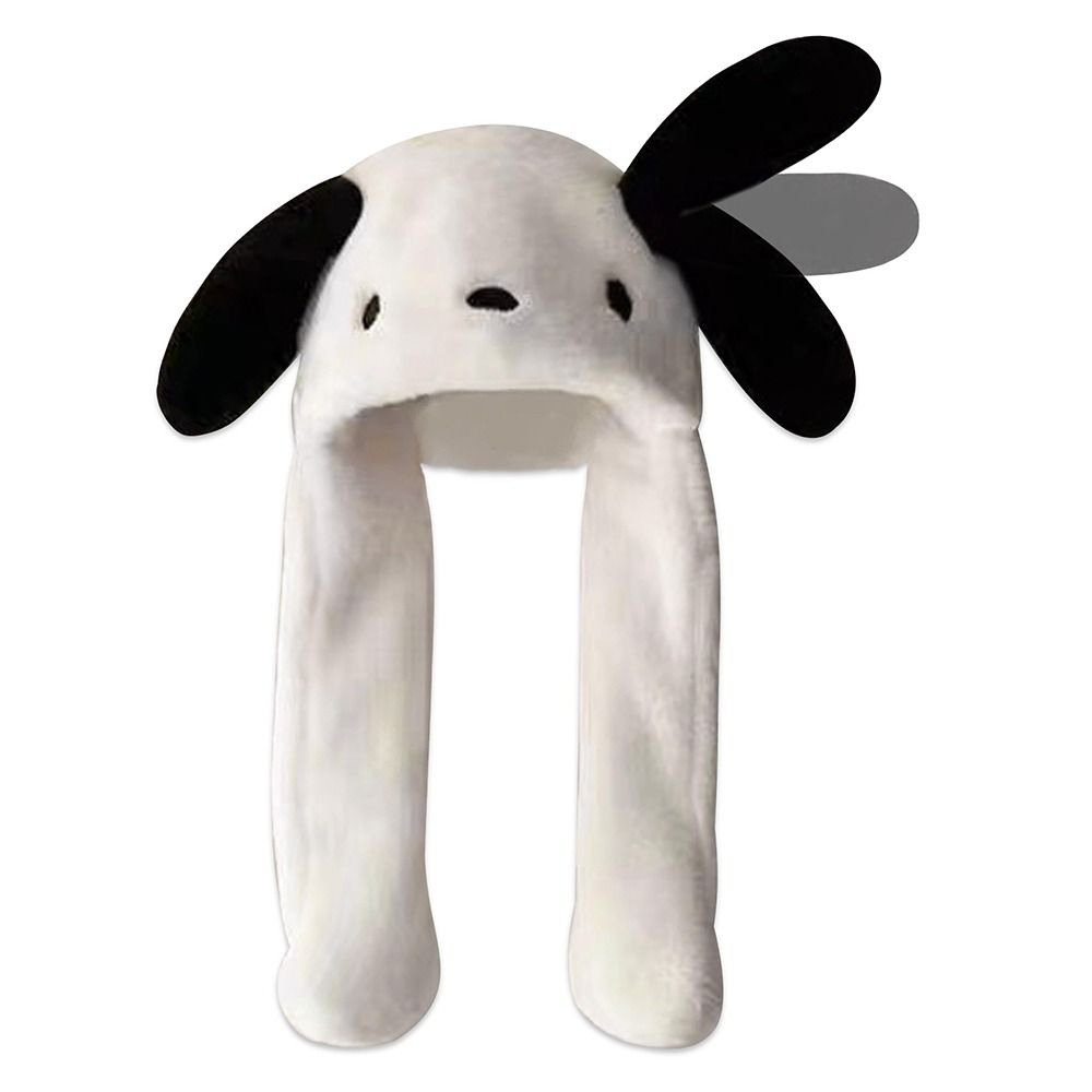 KARWEN863 Mũ Beanie lông mịn Mũ nhảy di chuyển Anime Tai pochacco Mũ dễ thương Dễ thương Tai chó Purin quả bông Mũ mùa đông Dành cho Nữ